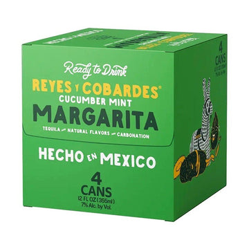 Reyes y Cobardes Cucumber Mint Margarita 4-Pack - LoveScotch.com