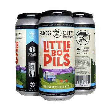 Smog City Brewing Co. 'Little Bo Pils' Pilsner Beer 4-Pack - ForWhiskeyLovers.com