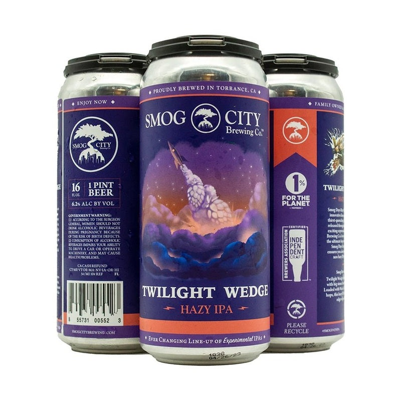 Smog City Brewing Co. 'Twilight Wedge' Hazy IPA Beer 4-Pack - ForWhiskeyLovers.com