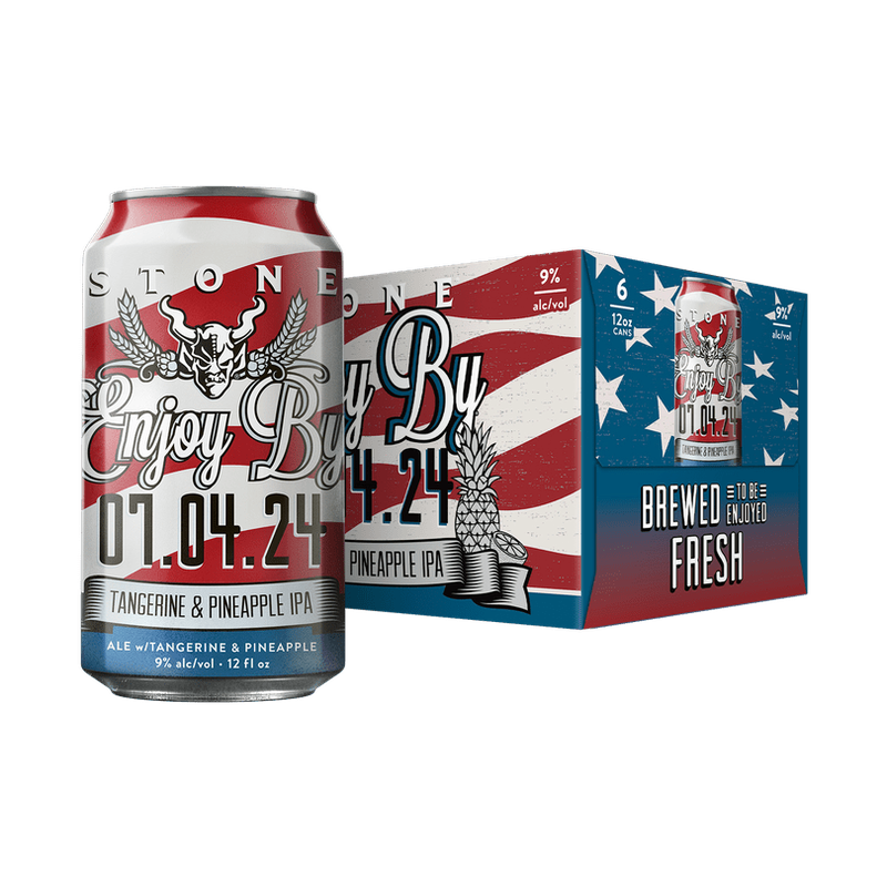 Stone Brewing 'Enjoy by 07.04.24' Tangerine Pineapple Hazy IPA Beer 6-Pack - LoveScotch.com