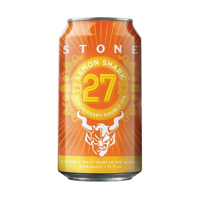 Stone Brewing Lemon Shark 27 Anniversary DIPA Beer 6-Pack - LoveScotch.com