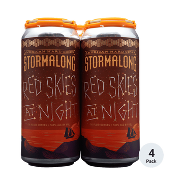 Stormalong 'Red Skies at Night' Cider 4-Pack - LoveScotch.com