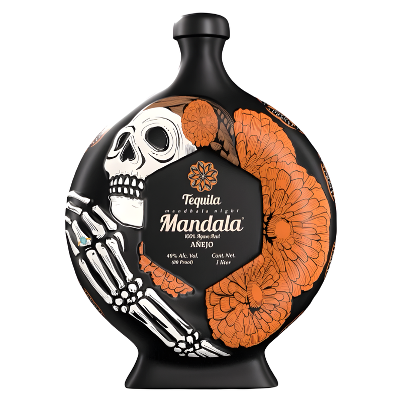 Tequila Mandala Dia de los Muertos 2025 La Catrina Añejo Tequila - LoveScotch.com
