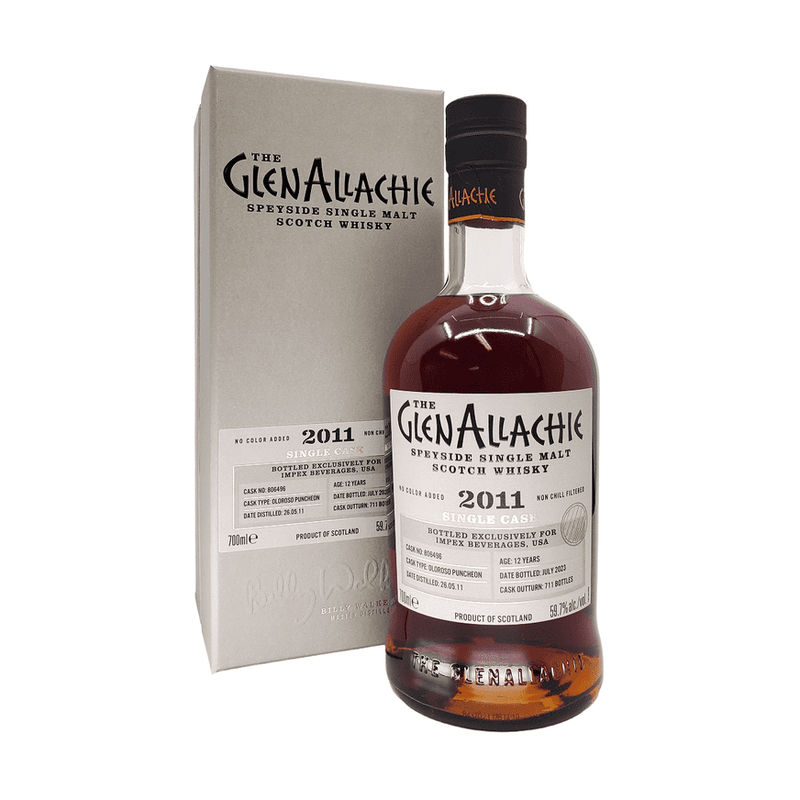 The GlenAllachie 12 Year Old 2011 Single Cask Oloroso Puncheon Speyside Single Malt Scotch Whisky - LoveScotch.com