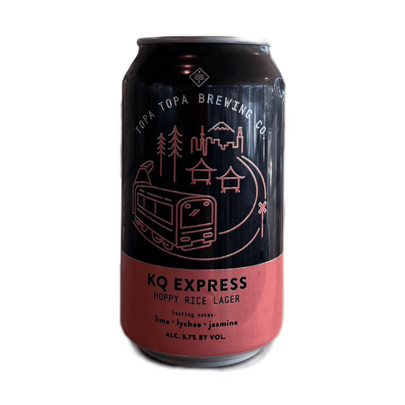 Topa Topa Brewing Co. KQ Express Hoppy Rice Lager Beer 6-Pack - ForWhiskeyLovers.com