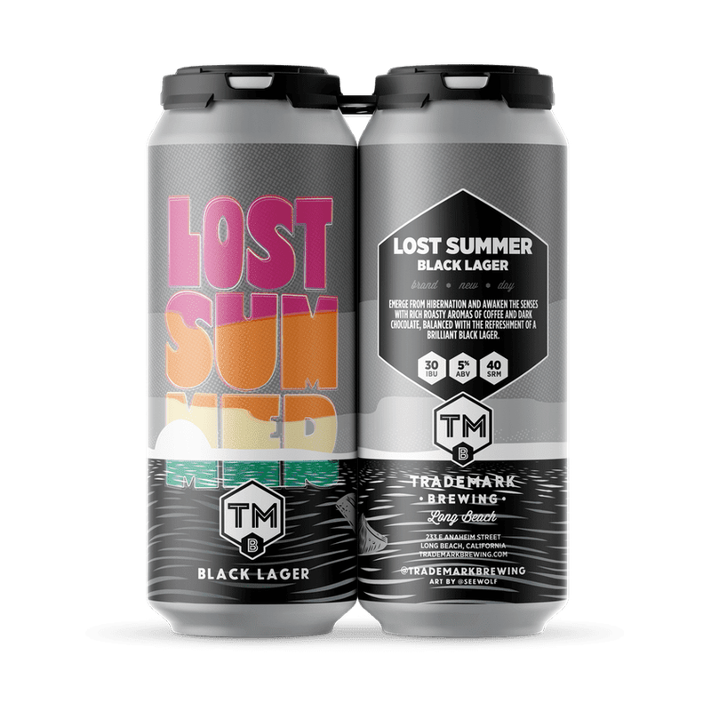 Trademark Brewing "Lost Summer" Black Lager 4 Pack - ForWhiskeyLovers.com