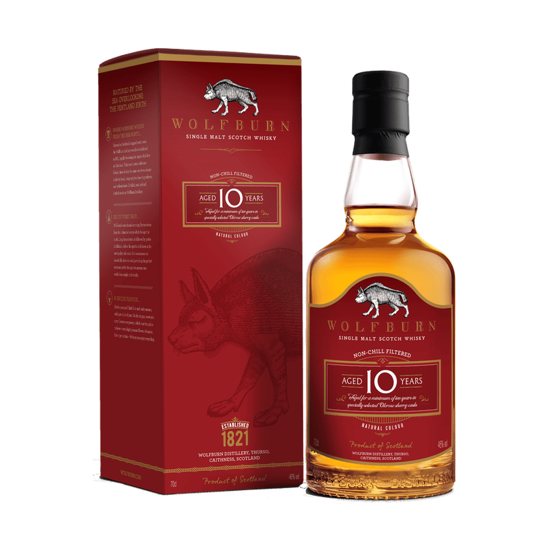Wolfburn 10 Years Old Single Malt Scotch Whisky - LoveScotch.com