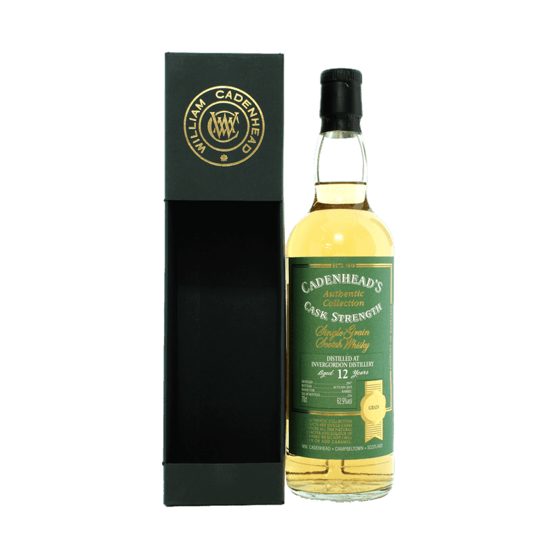 Cadenhead's Invergordon 12 Year Old Cask Strength Single Grain Scotch Whisky - LoveScotch.com