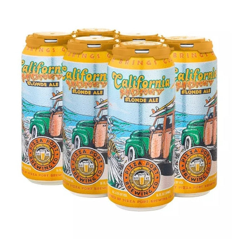 Pizza Port Brewing Co. 'California Honey' Blonde Ale Beer 6-Pack - LoveScotch.com