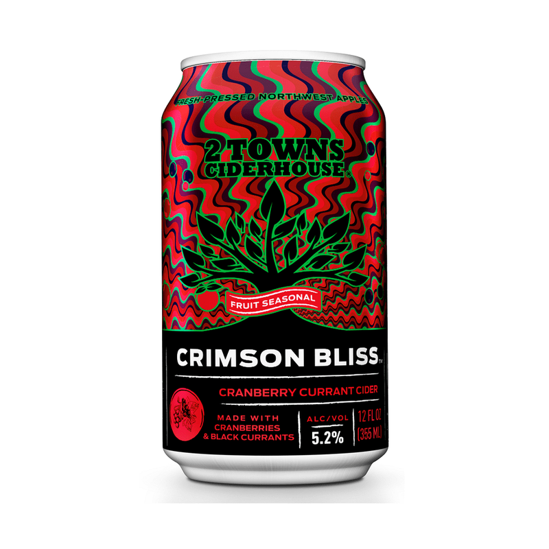 2 Towns Ciderhouse Crimson Bliss Cider 6-Pack - LoveScotch.com
