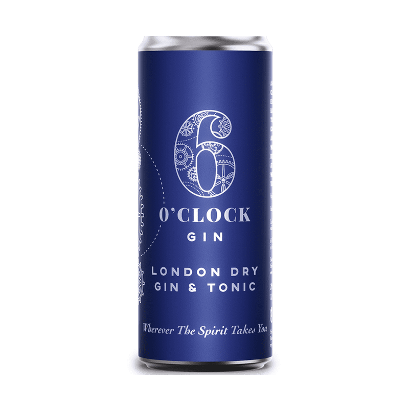 6 O'Clock London Dry Gin & Tonic Cocktail 4-Pack - LoveScotch.com