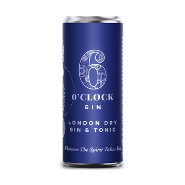 6 O'Clock London Dry Gin & Tonic Cocktail 4-Pack - LoveScotch.com
