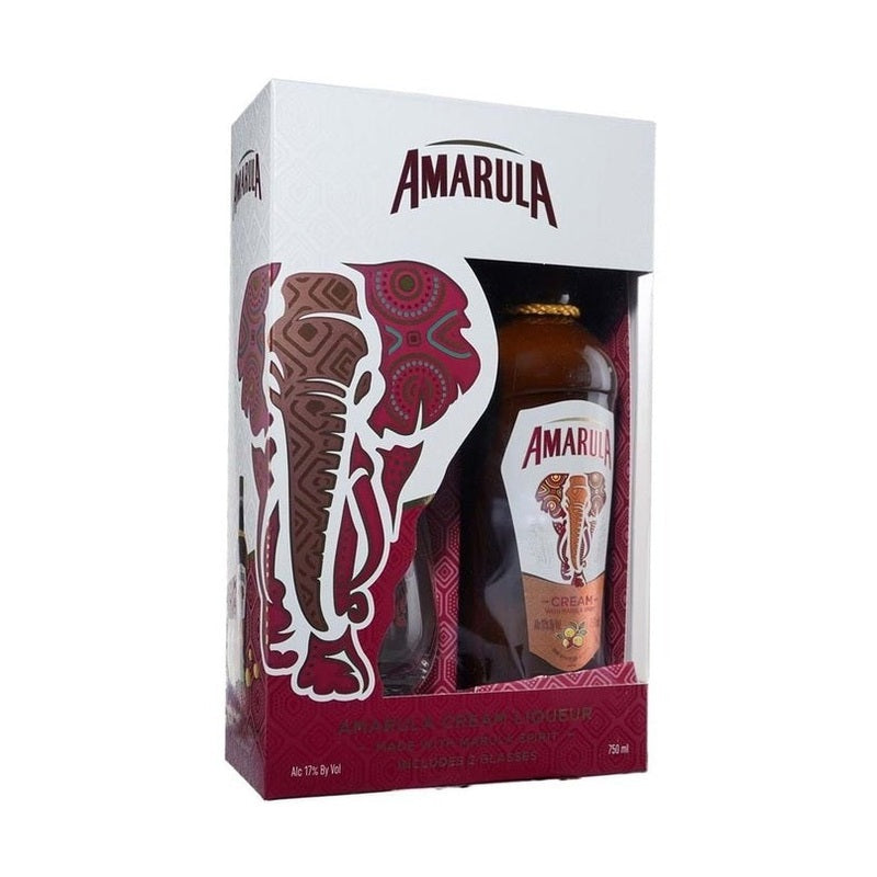Amarula Cream Liqueur w/2 Glasses Gift Pack - LoveScotch.com