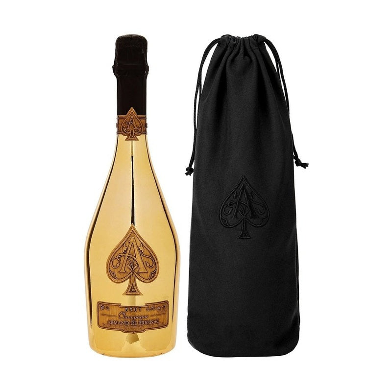Armand de Brignac Ace of Spades Brut Gold Champagne (Velvet Bag) - LoveScotch.com