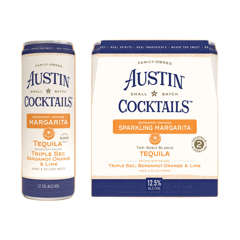 Austin Cocktails Sparkling Bergamot Orange Margarita 4-Pack - LoveScotch.com
