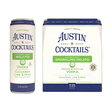 Austin Cocktails Sparkling Cucumber Vodka Mojito 4-Pack - LoveScotch.com