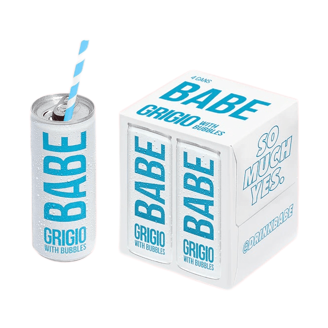 Babe Grigio With Bubbles 4-Pack - LoveScotch.com