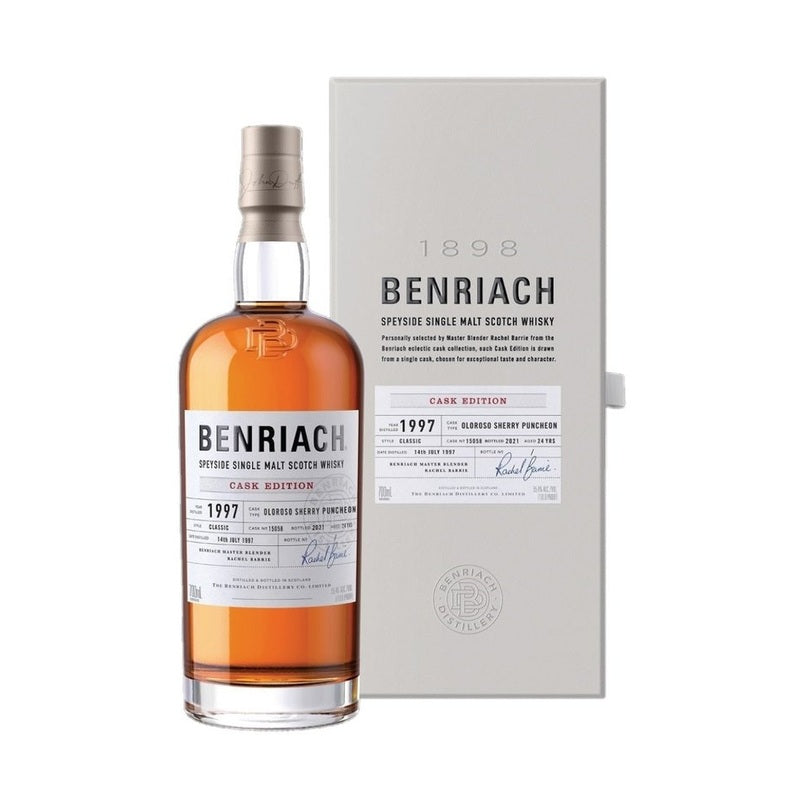 Benriach 1997 Cask #15058 Oloroso Sherry Puncheon 24 Year Old Speyside Single Malt Scotch Whisky - LoveScotch.com