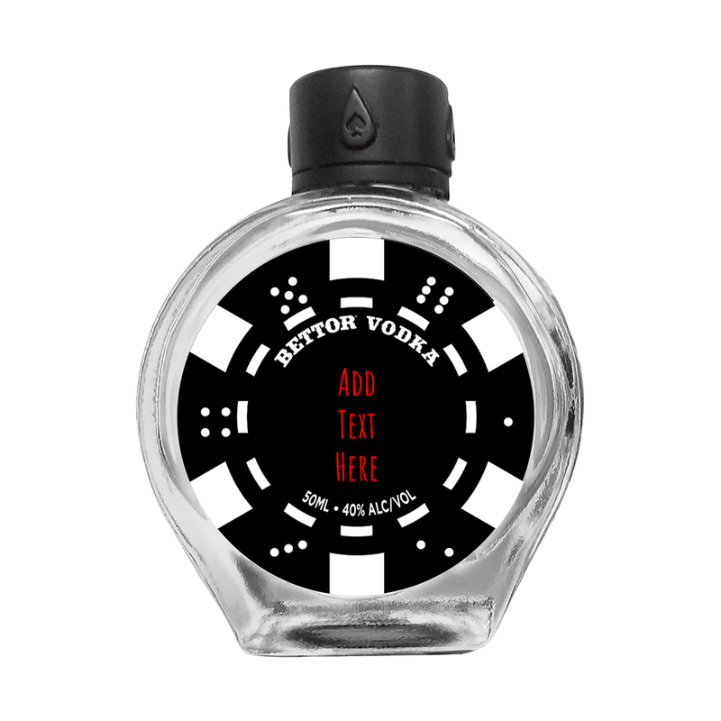 Bettor Vodka Custom Bottle 50ml - LoveScotch.com