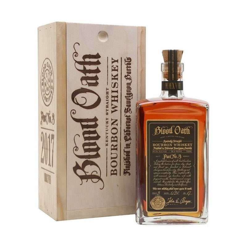 Blood Oath Pact No. 3 Kentucky Straight Bourbon Whiskey Cabernet Sauvignon Barrels Finish - LoveScotch.com