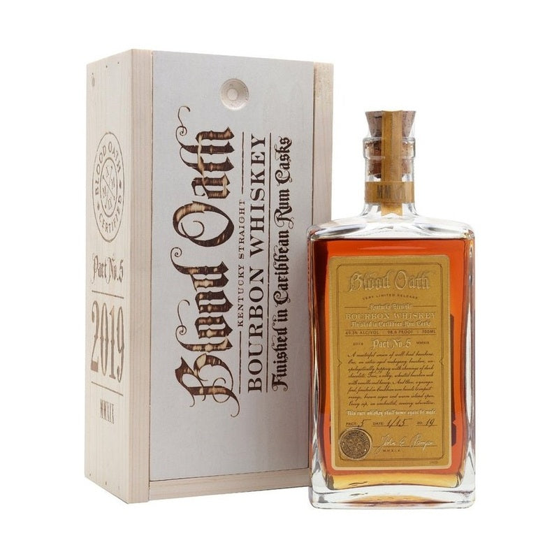 Blood Oath Pact No. 5 Kentucky Straight Bourbon Whiskey Caribbean Rum Casks Finish - LoveScotch.com
