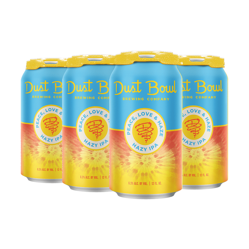 Dust Bowl Brewing Co. Peace, Love & Haze Hazy IPA Beer 6-Pack - LoveScotch.com