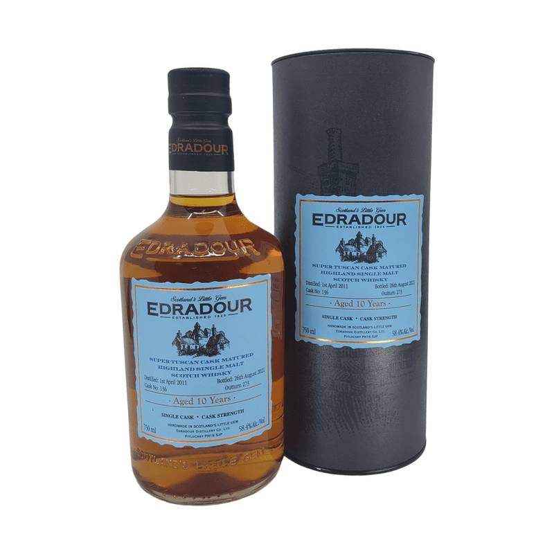 Edradour 10 Year Old Super Tuscan Cask Matured Single Malt Scotch Whisky - LoveScotch.com