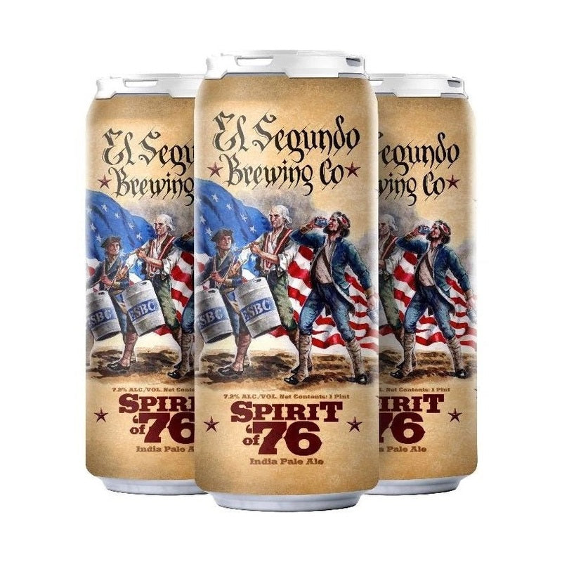 El Segundo Brewing Co. Spirit of '76 IPA Beer 4-Pack - LoveScotch.com