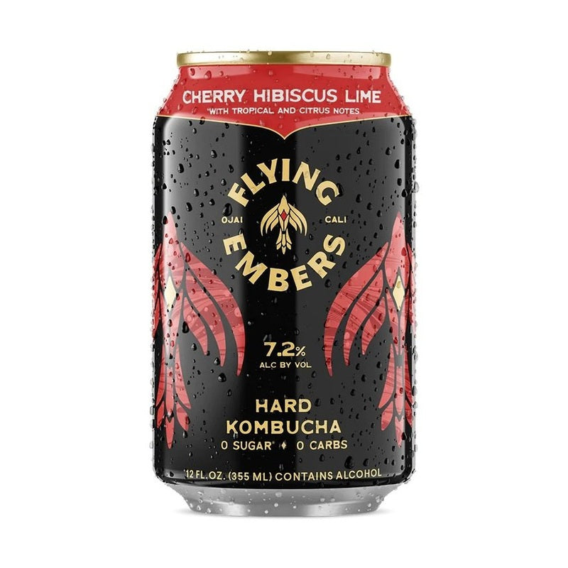 Flying Embers Cherry Hibiscus Lime Hard Kombucha 6-Pack - LoveScotch.com