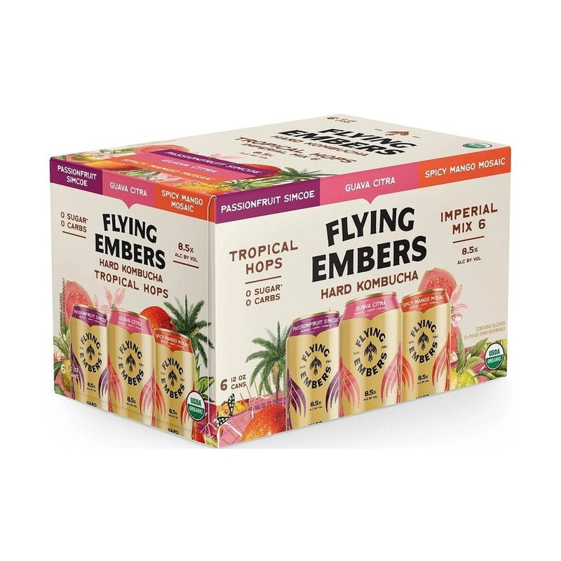 Flying Embers Tropical Hops Hard Kombucha Variety 6-Pack - LoveScotch.com