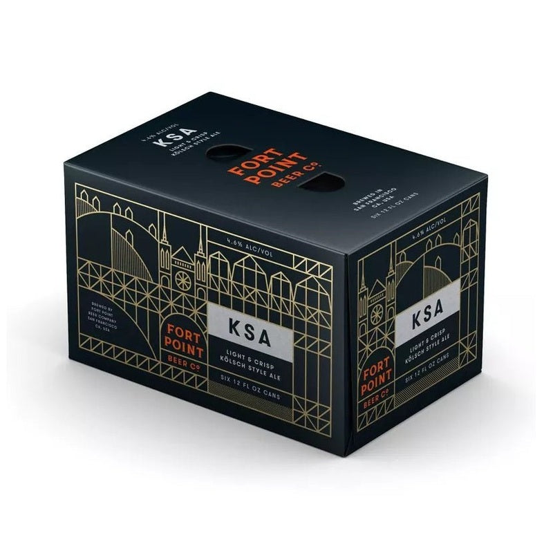 Fort Point KSA Light & Crisp Kolsch Style Ale Beer 4-Pack - LoveScotch.com