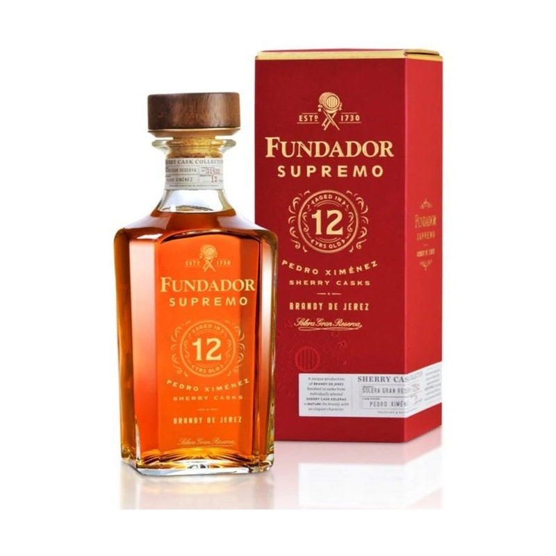 Fundador Supremo 12 Year Old Pedro Ximénez Sherry Casks Brandy de Jerez Liter - LoveScotch.com