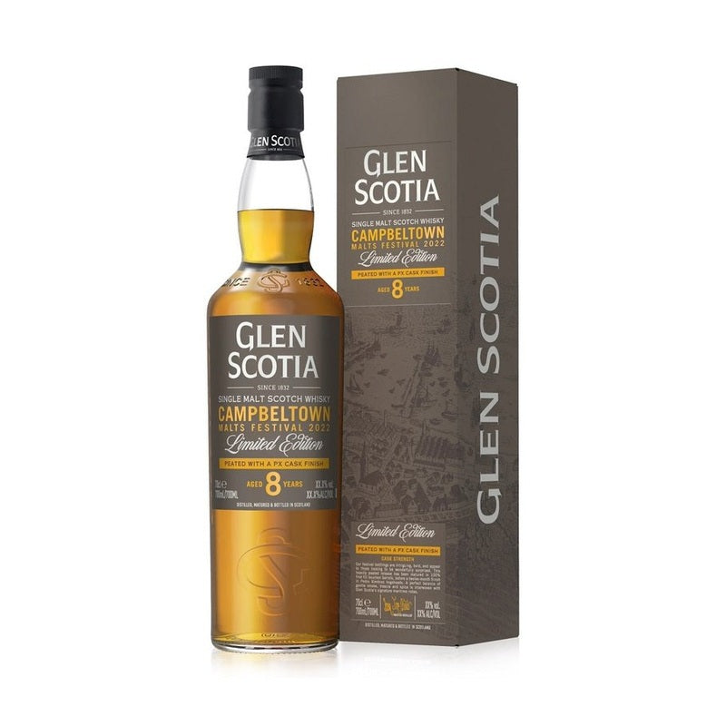 Glen Scotia Campbeltown 'Malts Festival' 2022 Peated PX Cask Finish 8 Year Old Single Malt Scotch Whisky - LoveScotch.com