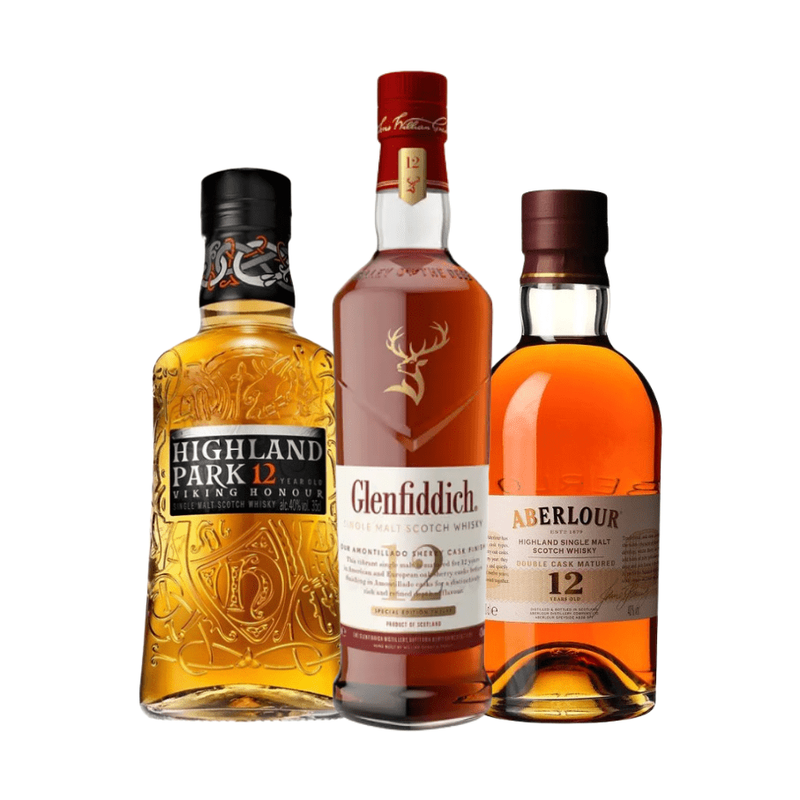 Glenfiddich, Aberlour, & Highland Park Bundle - LoveScotch.com