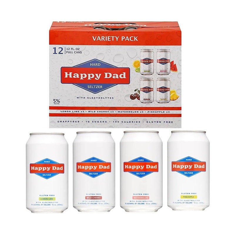 Happy Dad Hard Seltzer Variety 12-Pack - LoveScotch.com