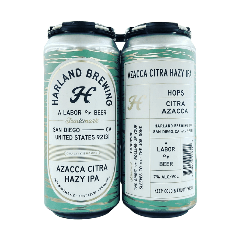 Harland Brewing Azacca Citra Hazy IPA Beer 4-Pack - LoveScotch.com