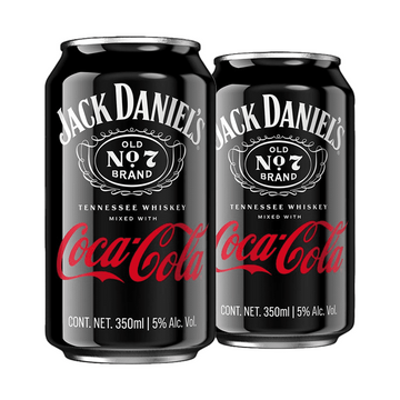Jack Daniel's Whiskey & Coca-Cola Canned Cocktail 4-Pack - LoveScotch.com