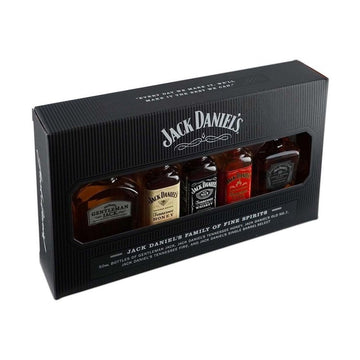 Jack Daniel's Family of Fine Spirits 5-Pack Gift Set - LoveScotch.com