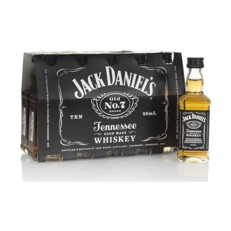 Jack Daniel's Old No.7 Tennessee Sour Mash Whiskey 10-Pack (50ml) - LoveScotch.com