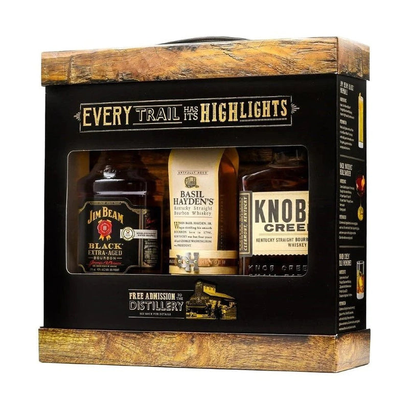 Jim Beam Black / Basil Hayden / Knob Creek 9 Year Old 3-Pack 375ml - LoveScotch.com