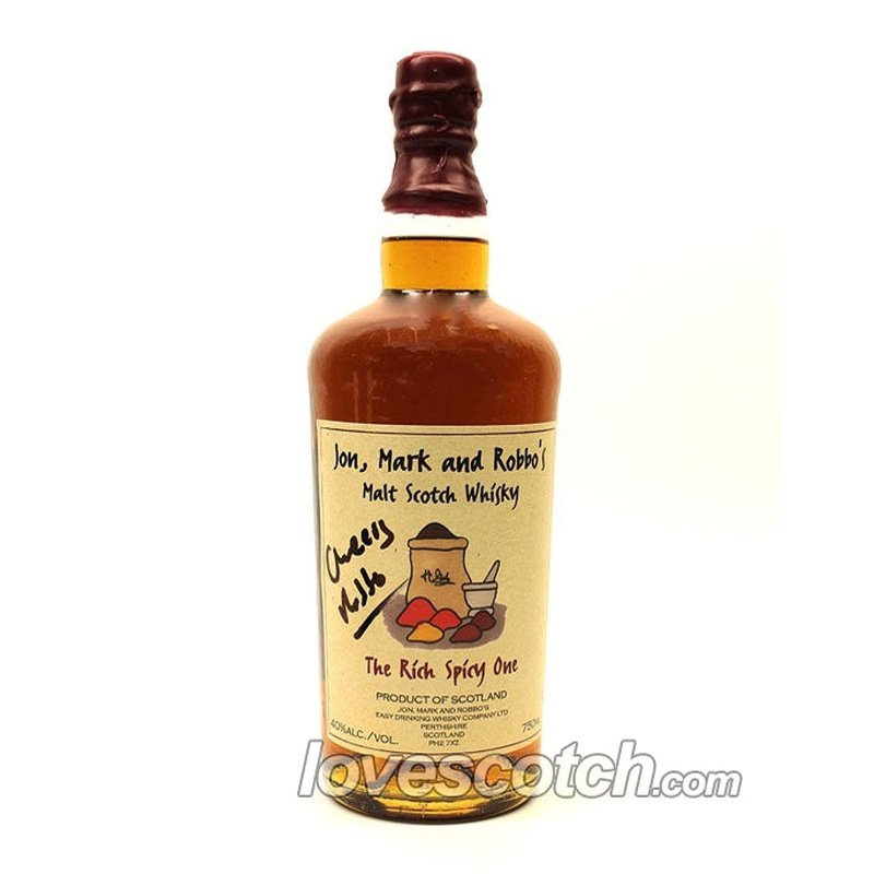 Jon, Mark and Robbo's The Rich Spicy One (Signed by Robbo) (MC) - LoveScotch.com