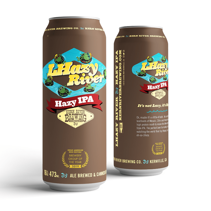 Kern River Brewing Co. LHazy River Hazy IPA Beer 4-Pack - LoveScotch.com