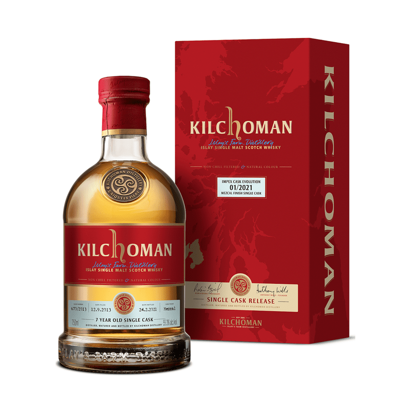 Kilchoman Impex Cask Evolution 01/2021 7 Year Old Mezcal Finish Single Cask Islay Single Malt Scotch Whisky - LoveScotch.com
