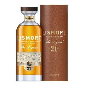 Lismore "The Legend" 21 Year Old Speyside Single Malt Scotch Whisky - LoveScotch.com