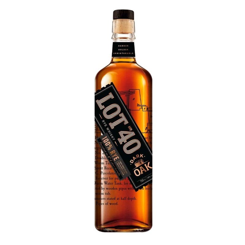 Lot No. 40 Dark Oak Canadian Rye Whisky - LoveScotch.com