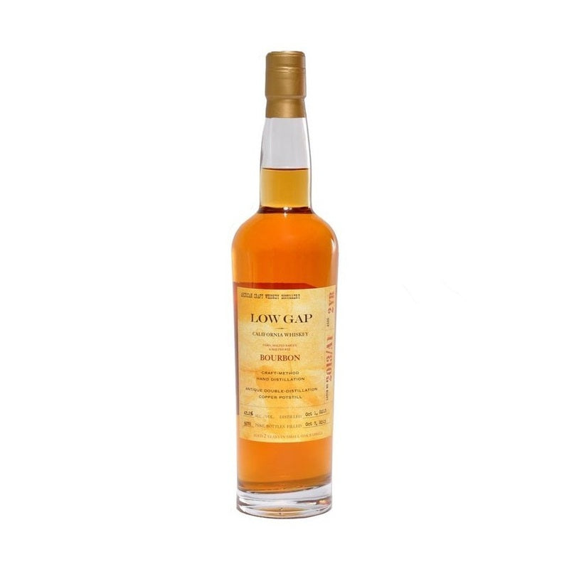 Low Gap 2 Year Old Bourbon California Whiskey - LoveScotch.com