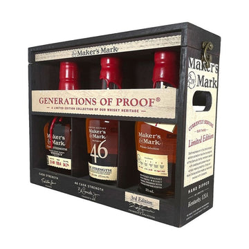 Maker's Mark 'Generation of Proof' Private Selection / 46 CS / Cask Strength 3-Pack 375ml - LoveScotch.com