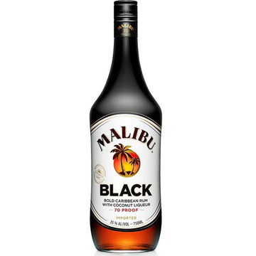 Malibu Black Coconut Flavored Caribbean Rum - LoveScotch.com