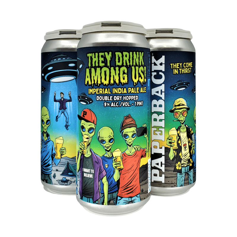 Paperback Brewing Co. They Drink Among Us! Imperial IPA Beer 4-Pack - LoveScotch.com