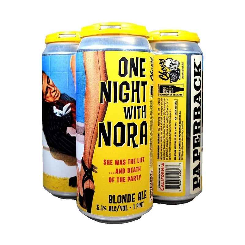 Paperback Brewing Co. One Night with Nora Blonde Ale Beer 4-Pack - LoveScotch.com